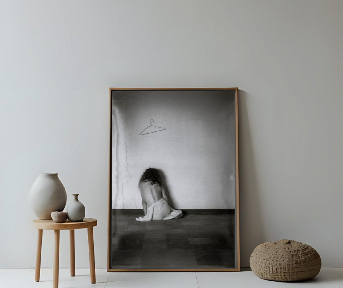 Surrealistic Portrait Photograph By Niccoli? Mario Zorza, 20 X 28", Unsaid#1, Original Artwork