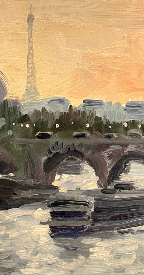 Paris Sundown by Paul Cheng