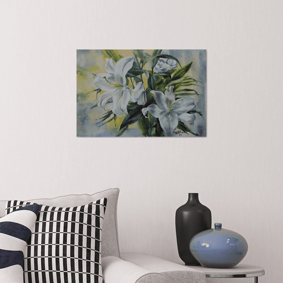 WHITE LILIES #6