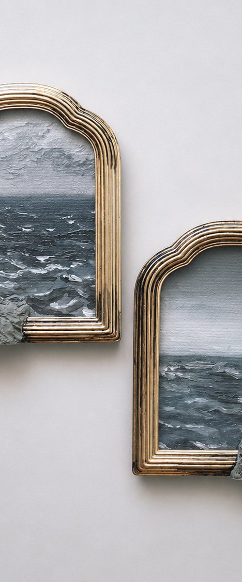 Lost Shores - Diptych by Delnara El