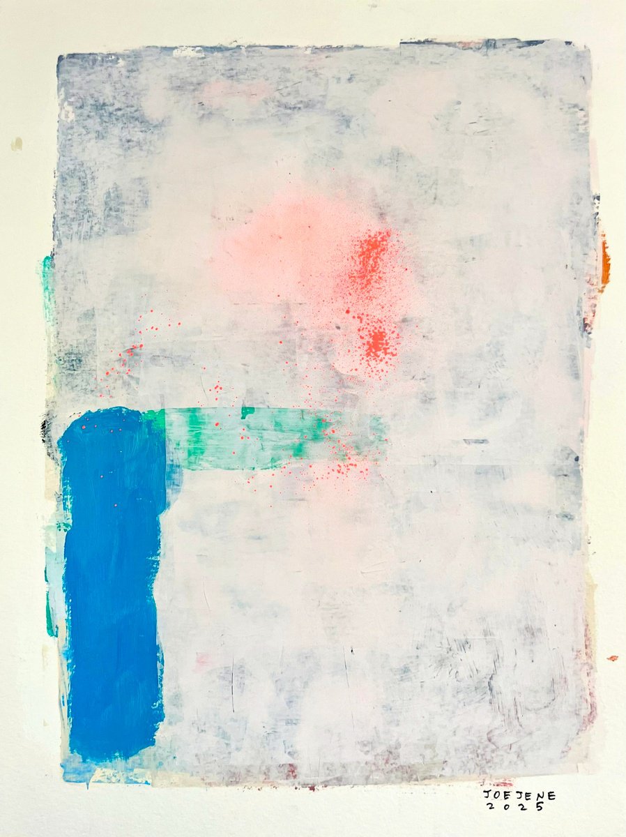 Abstract Acrylic Painting By Joejene C. Santos, 12 X 16, Home, Original Artwork