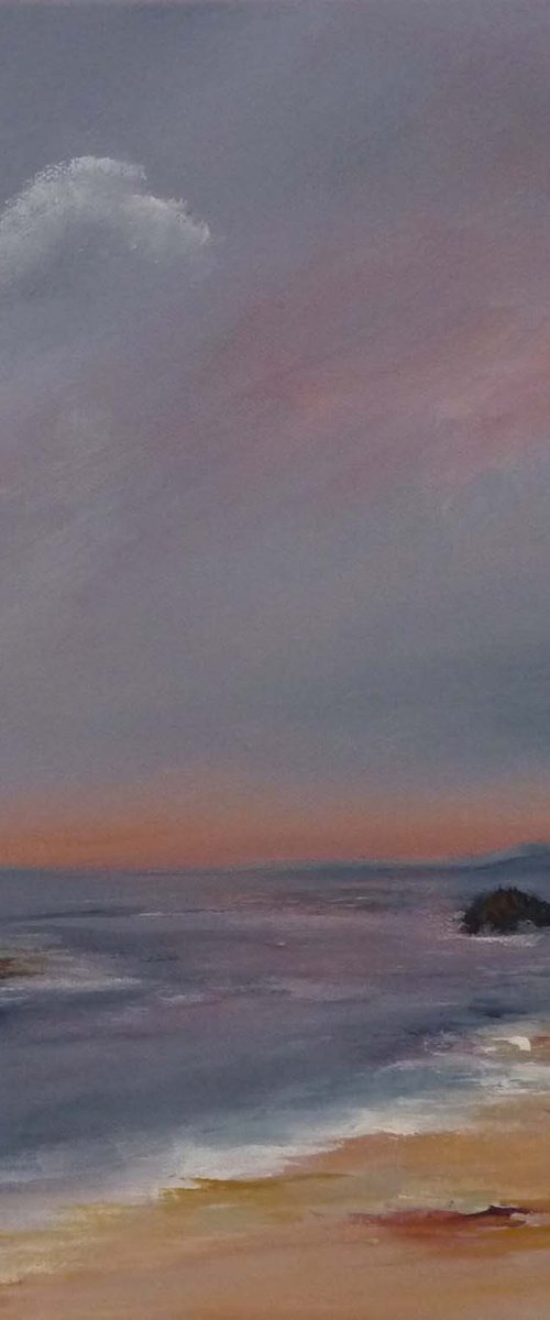 Winter Sunset At The Seashore by Margaret Denholm