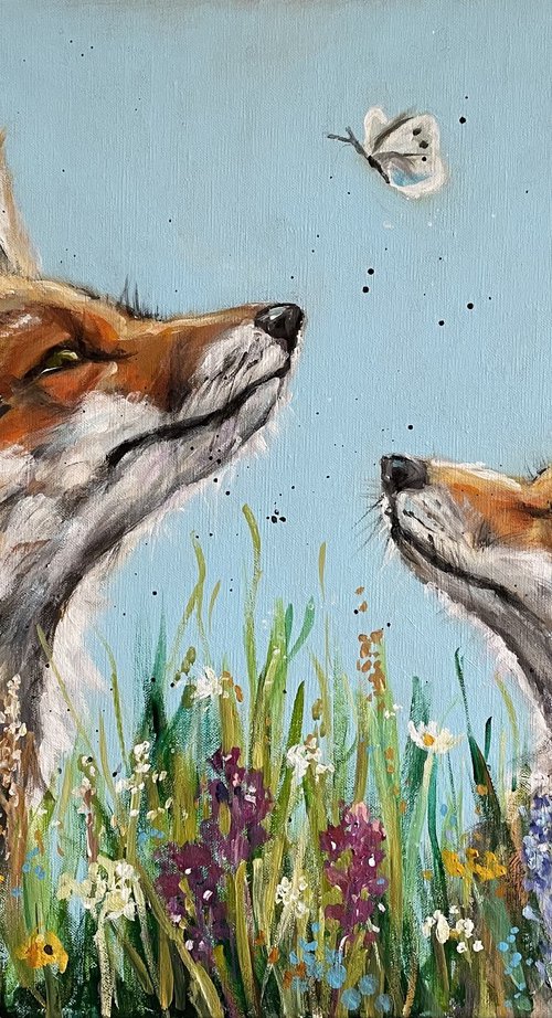 Summer Foxes by Louise Brown