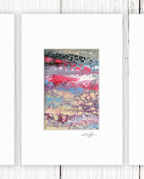 Abstract Dreams Collection 5 - 3 Small Matted paintings by Kathy Morton Stanion by Kathy Morton Stanion