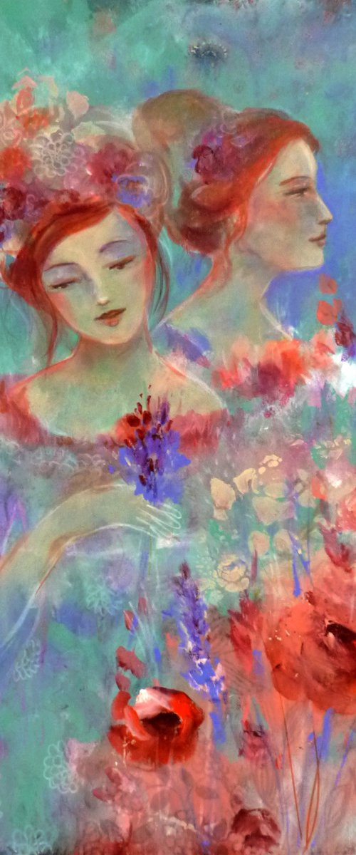 The Muses of Eden 60 x 81 cm. by Loetitia Pillault