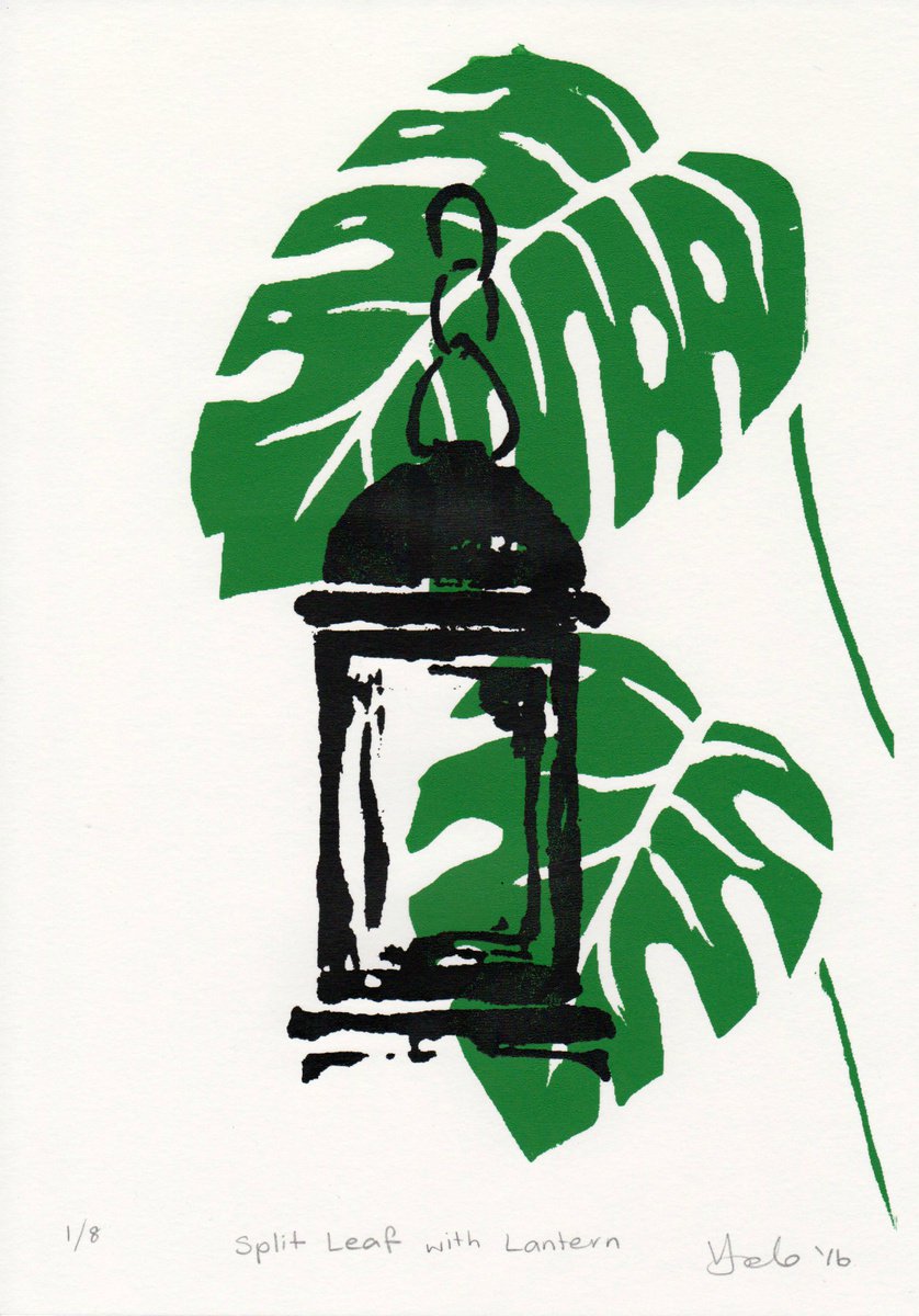 Split Leaf with Lantern by Veronica Lamb