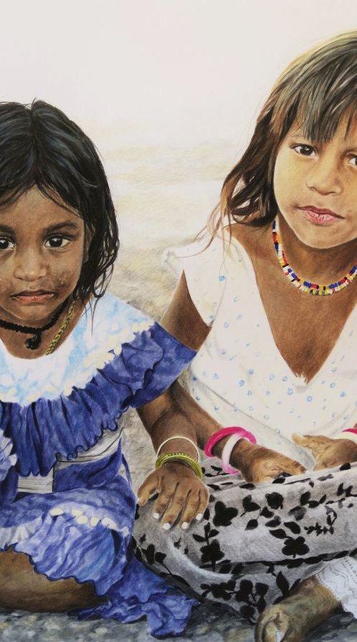 Indian children by Julian Wheat