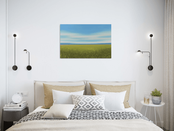 Green Field - Blue Sky Landscape