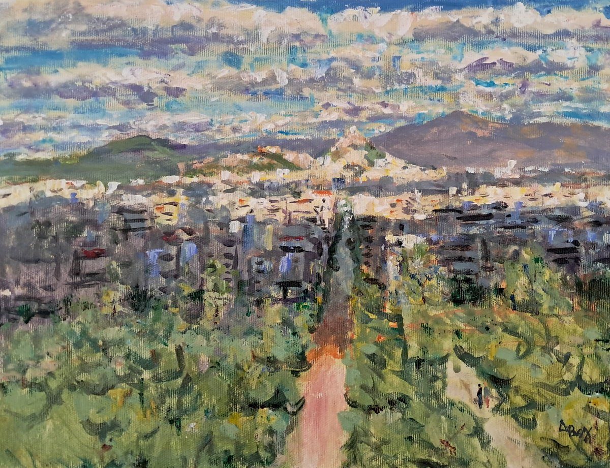  Clouds Over Athens By Dimitris Voyiazoglou, 20 X 17, Artwork For Sale On Artfinder