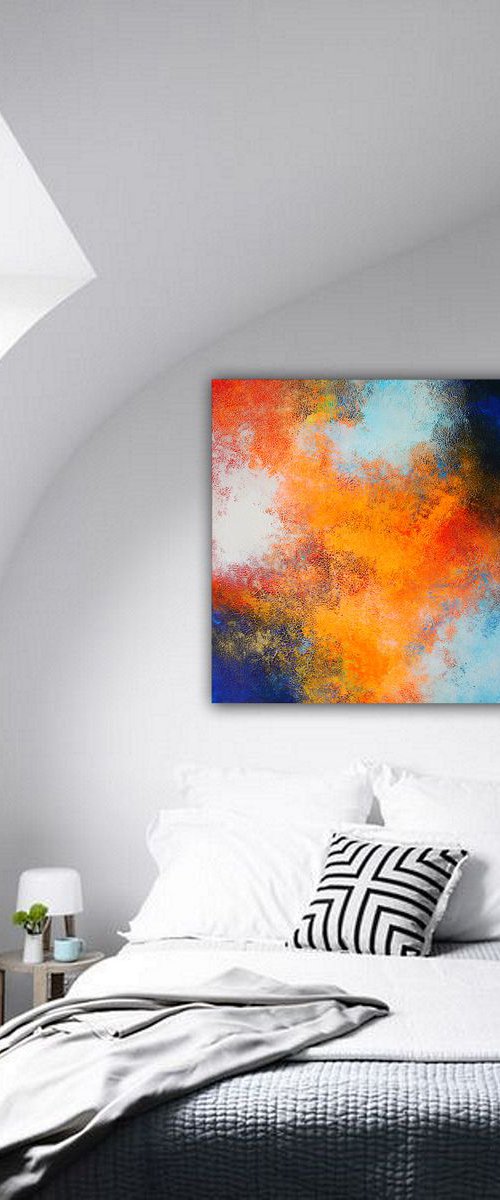 100x100cm. / Abstract painting / Episode 81 by Alex Senchenko