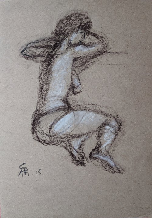 Leaning Nude by Ara Shahkhatuni