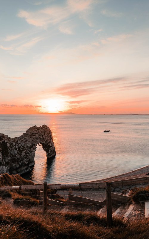 Last Light at Durdle Door by Graham Pengelly