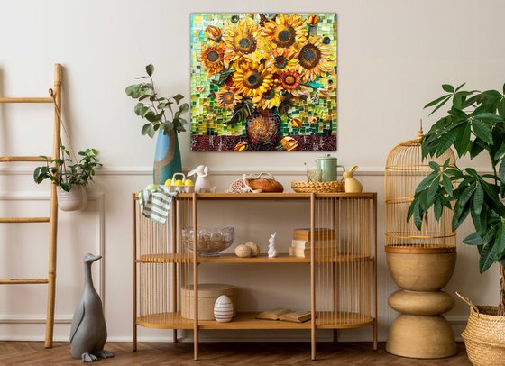 Sunflowers in vase