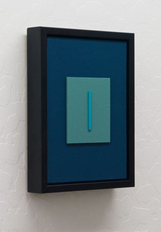 "TURQ" - 3D Modern Painting / Collage / Construction