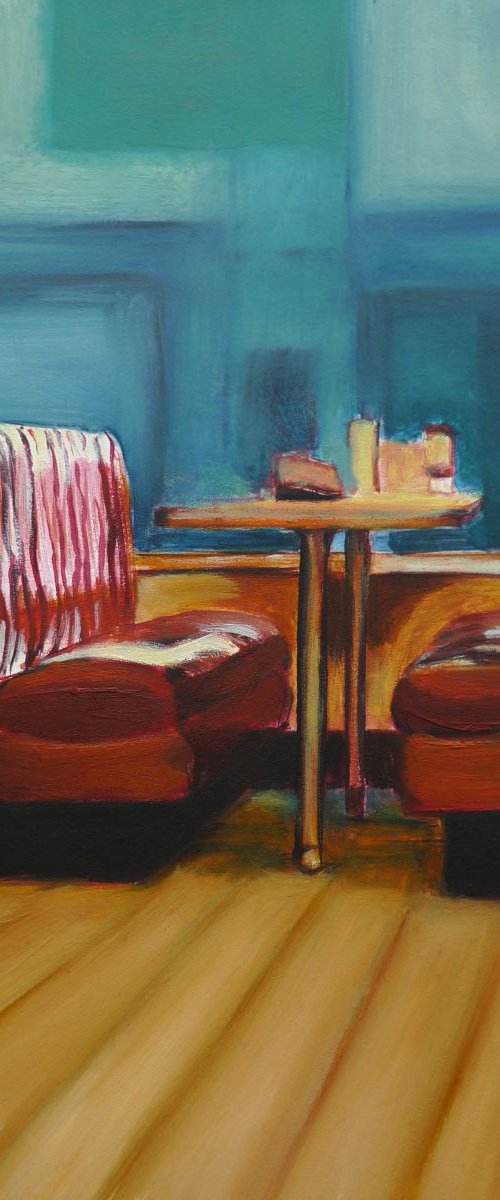 Red Banquette by Sarah Ann  Mitchell