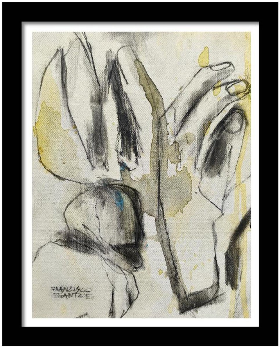 Organic Charcoal Drawing , Tuesday 10.2 By Francisco Santos, 11 X 14, Artwork For Sale On Artfinder