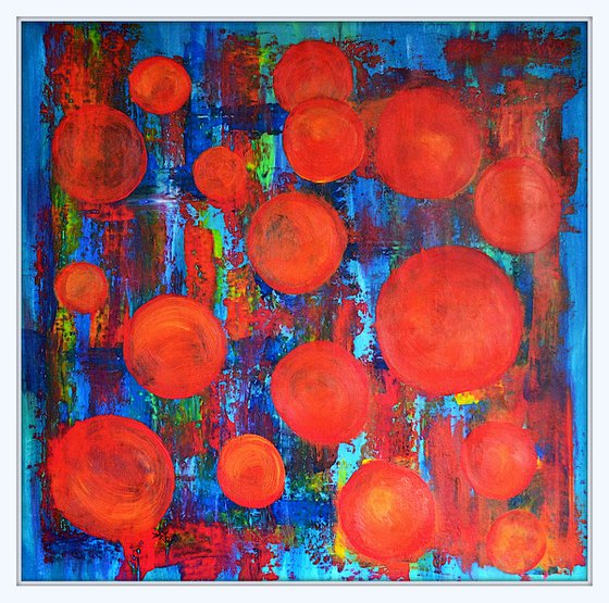 Abstract poppies