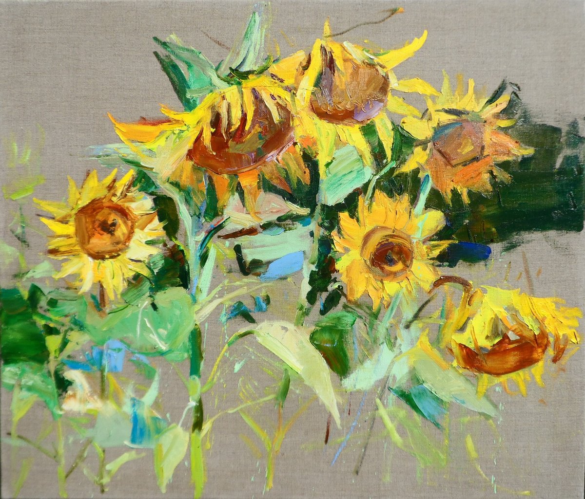  Sunflowers  by Yehor Dulin