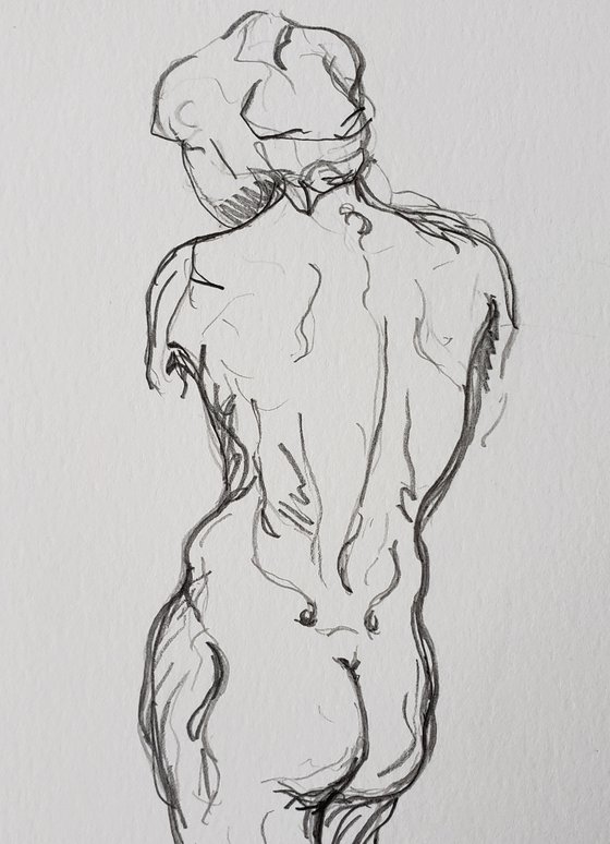 "Walking Away" - Figure - Female - Nude