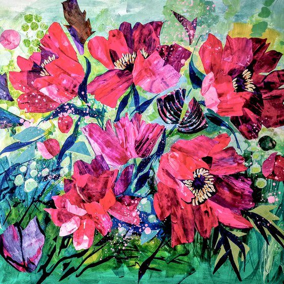 Peonies in the Garden