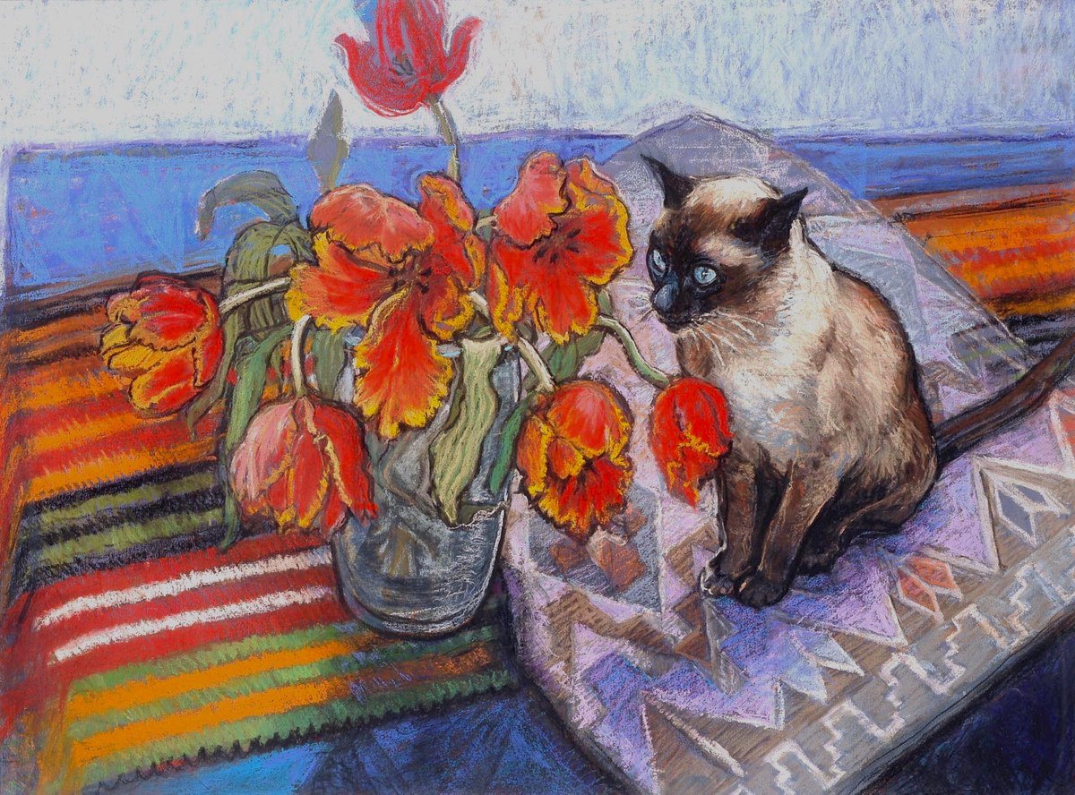 Impressionistic Animal Giclee Print By Patricia Clements, 20 X 15", Bob The Visitor, Original Artwork