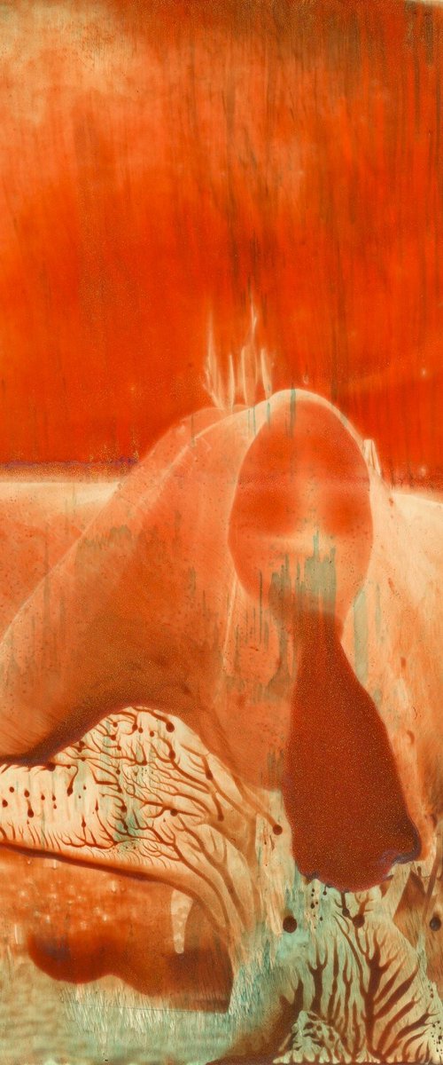 Encaustic Abstract 176 by Alona Hryn
