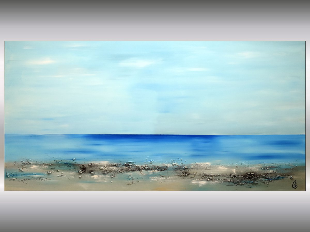 Arrival - Abstract Art - Acrylic Painting - Canvas Art - Abstract Painting - Modern Seasca... by Edelgard Schroer