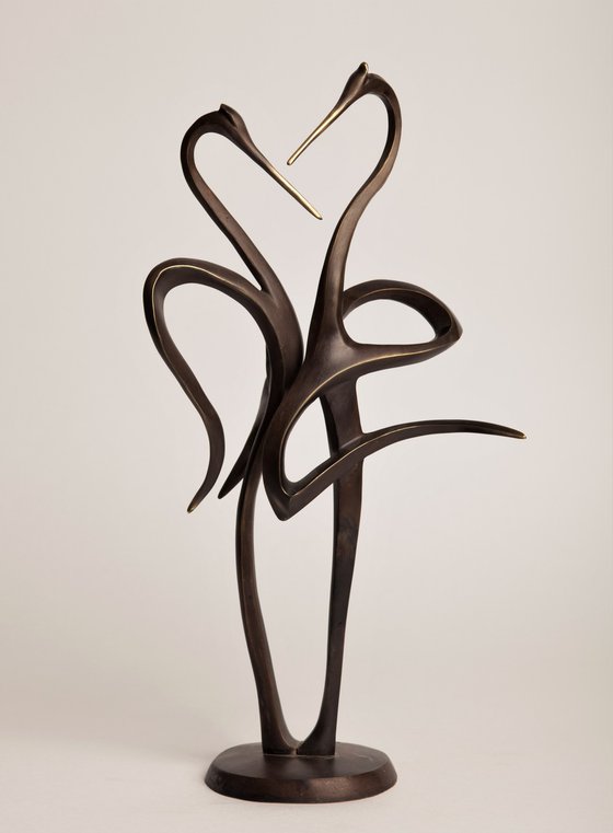 Storks Art Deco Bronze Sculpture