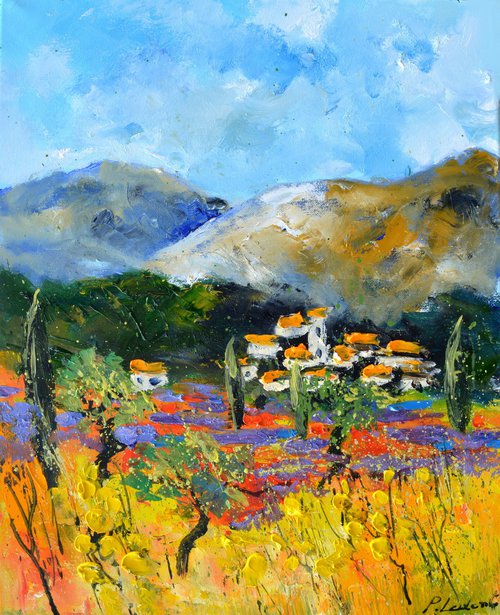 Poppies and lavender in Provence  - 4523 by Pol Henry Ledent