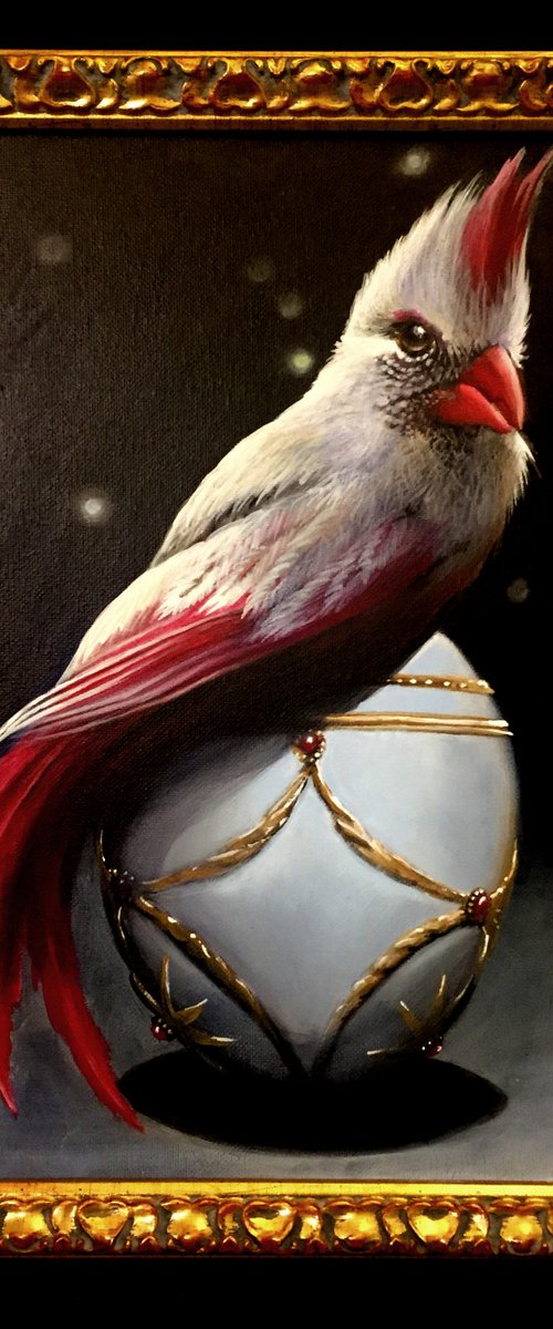 Fireflies -Original acrylic on canvas 35 x 27 cm - framed by Valentina Toma' aka Zoe Chigi