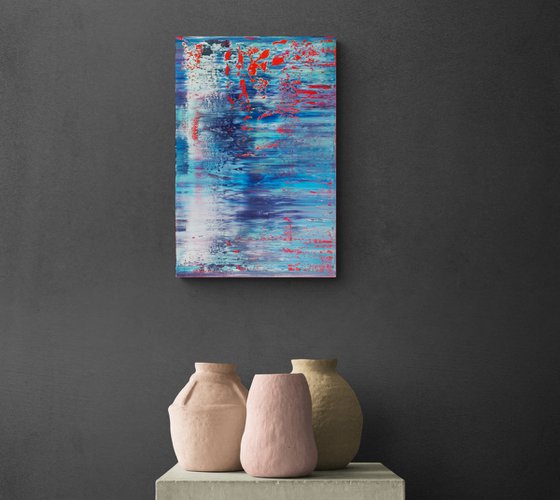 60x40 cm | 23.5 x 15.5″ Landscape Abstract Painting Original Canvas Art