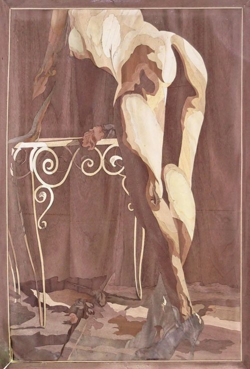 Women with rose (act) by Dušan Rakić