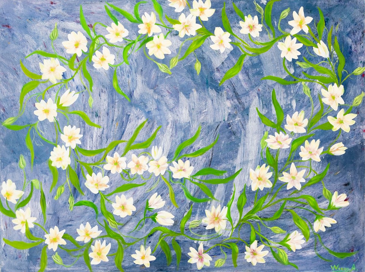 Circle Of Quiet Bloom By Anastasia Woron, 31 X 25, Artwork For Sale On Artfinder