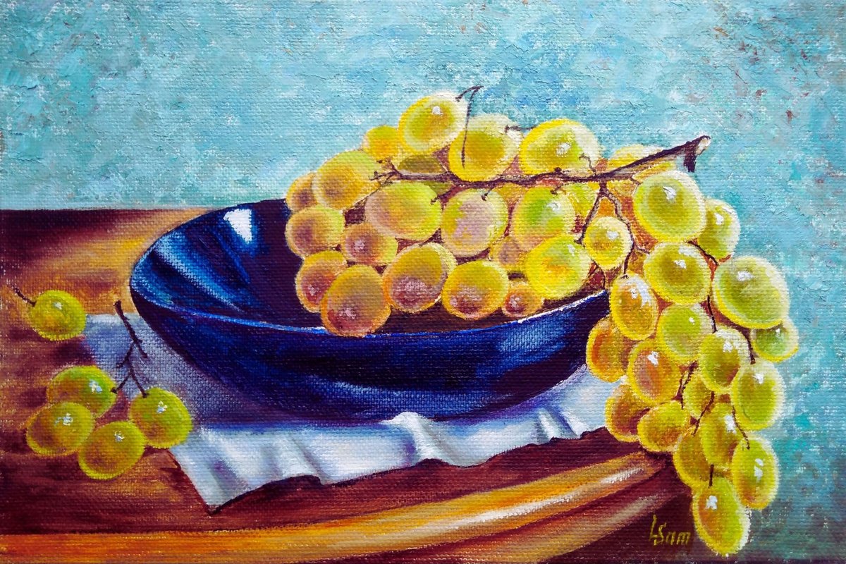 Bunch of autumn grapes by Liubov Samoilova