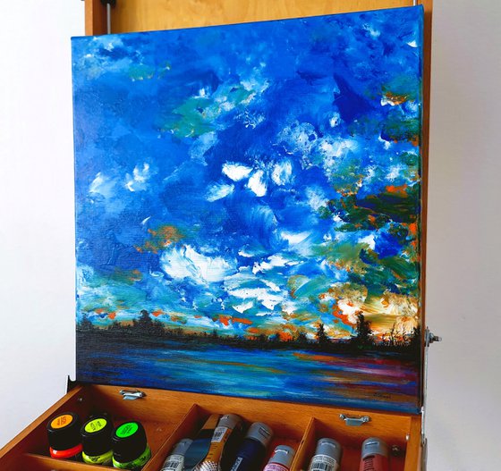 Landscape with a lake