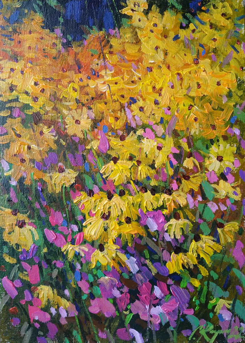 Yellow flowers by Sergey  Kachin