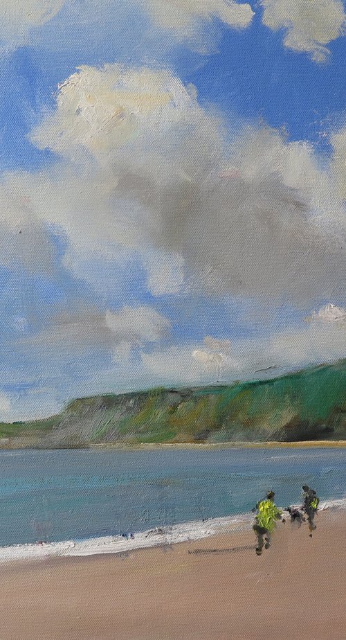 Runswick Bay by Malcolm Ludvigsen