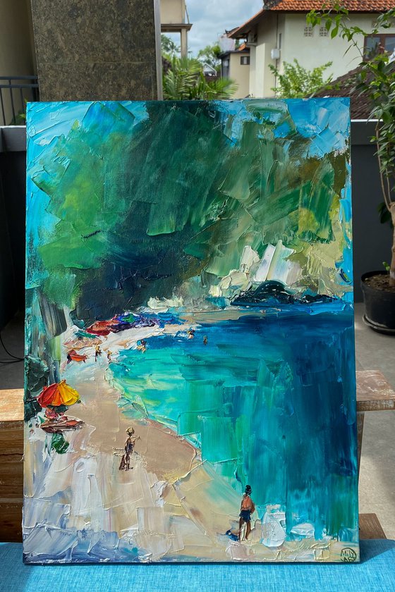 Vibrant Coastal Beach Art