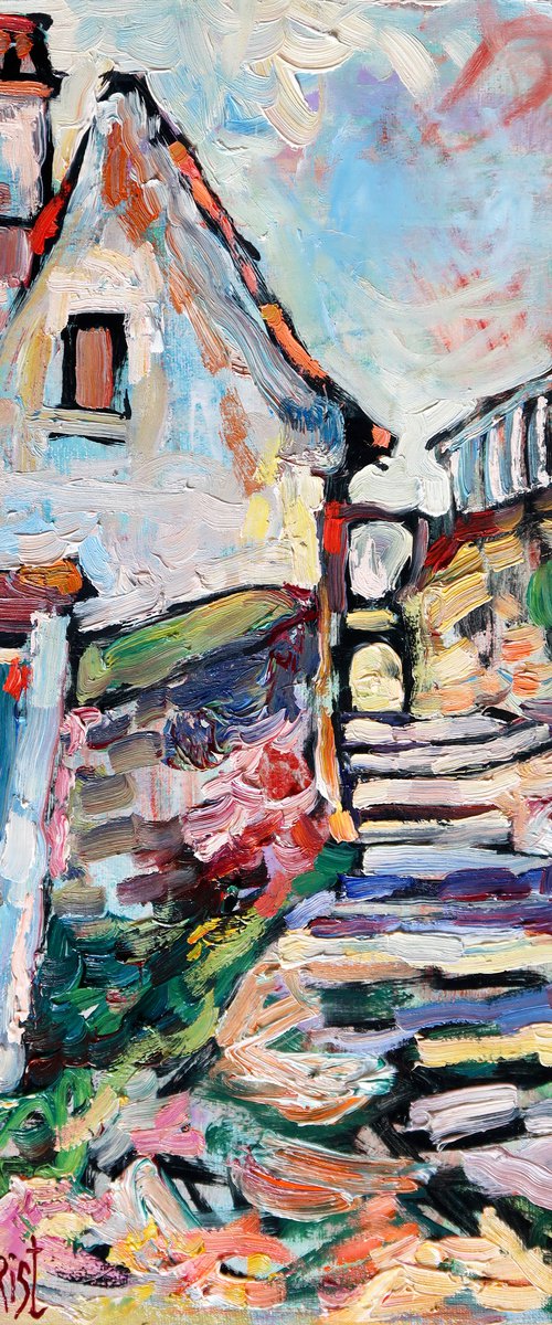 Street in the castle.Beynaс. by Nikifor Swiristuhin