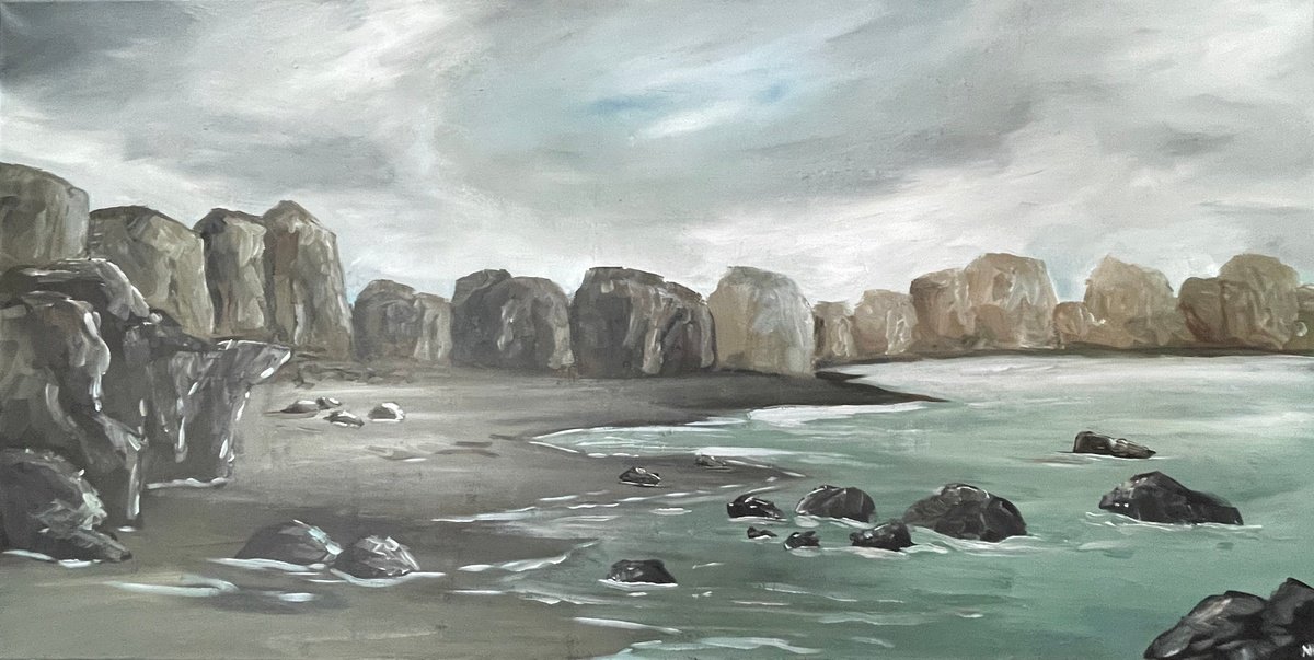 Rocky Coastal View by Aisha Haider