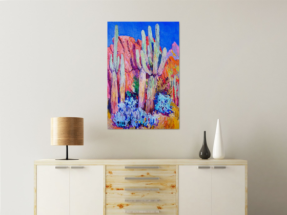 Saguaro Cactuses, Arizona Landscape