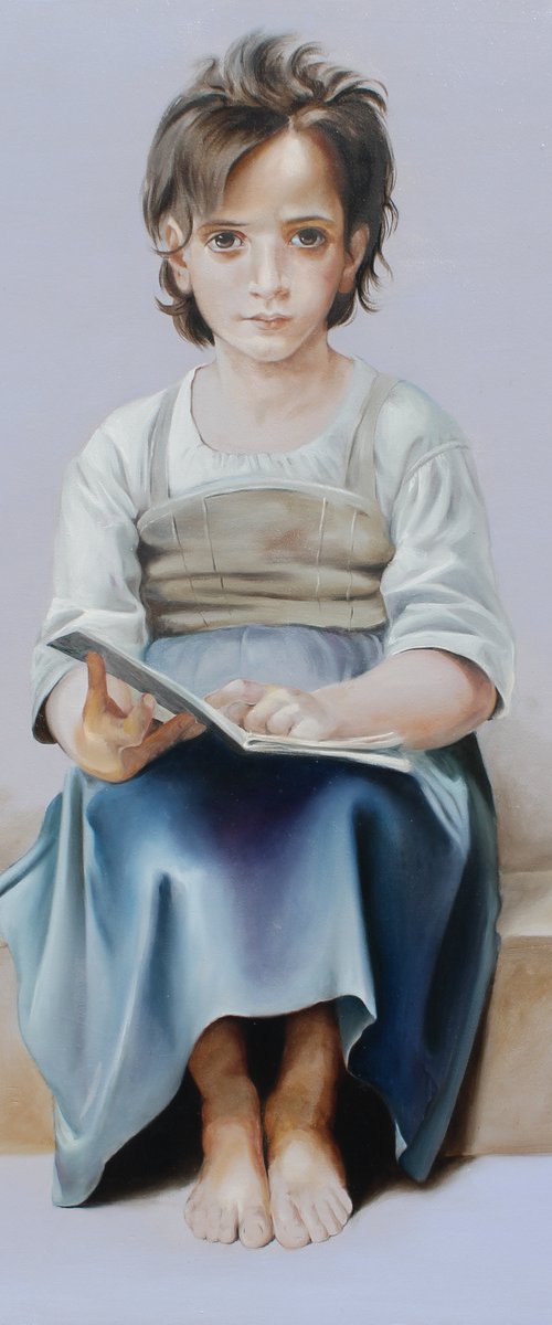 BIMBA   – reinterpreto W. Bouguereau by Nicoletta Bagatti
