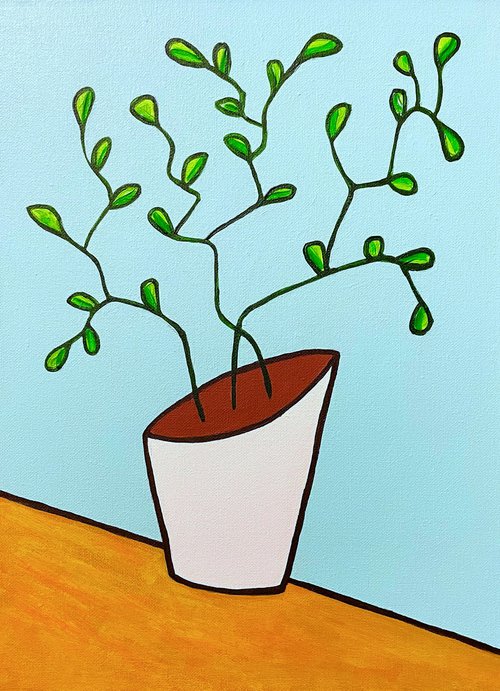 The Plant(canvas) by Ann Zhuleva