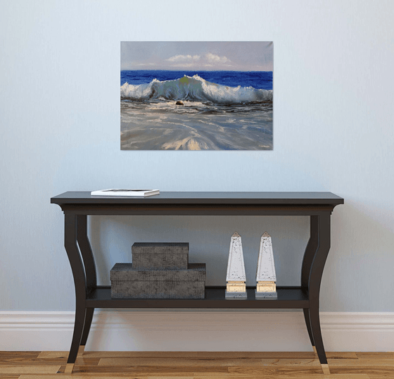 Seascape with wave