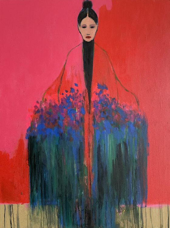 The Girl with Bouquet