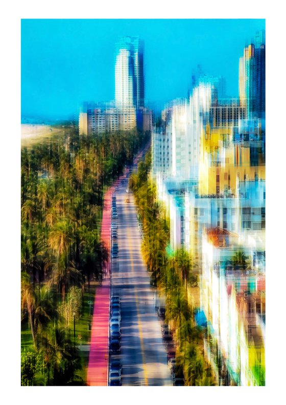 City Vibrations - Ocean Drive, Miami! Limited Edition 1/50 15x10 inch Photographic Print