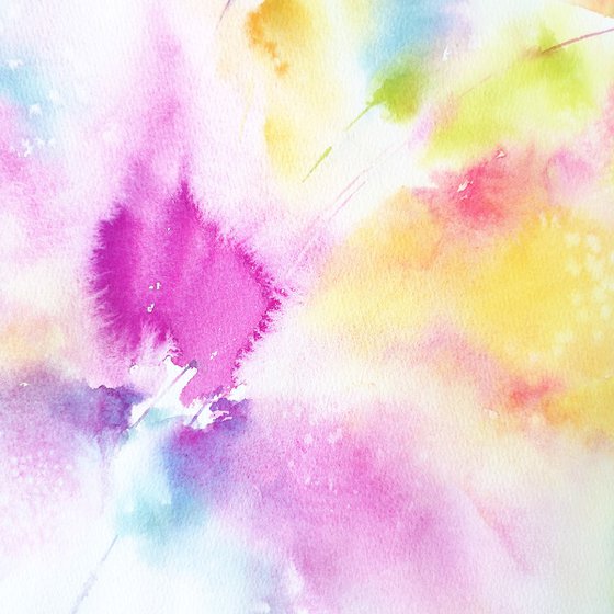 Colorful abstarct flowers