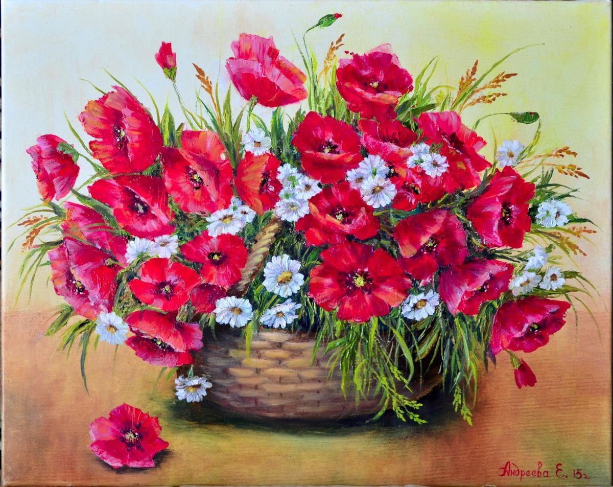 Poppies by Helena Andreyeva