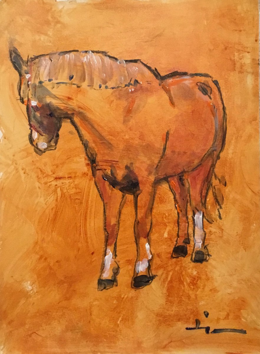 Expressive Portrait Acrylic Painting By Dominique Deve, 12 X 16, Jack 3, Original Artwork