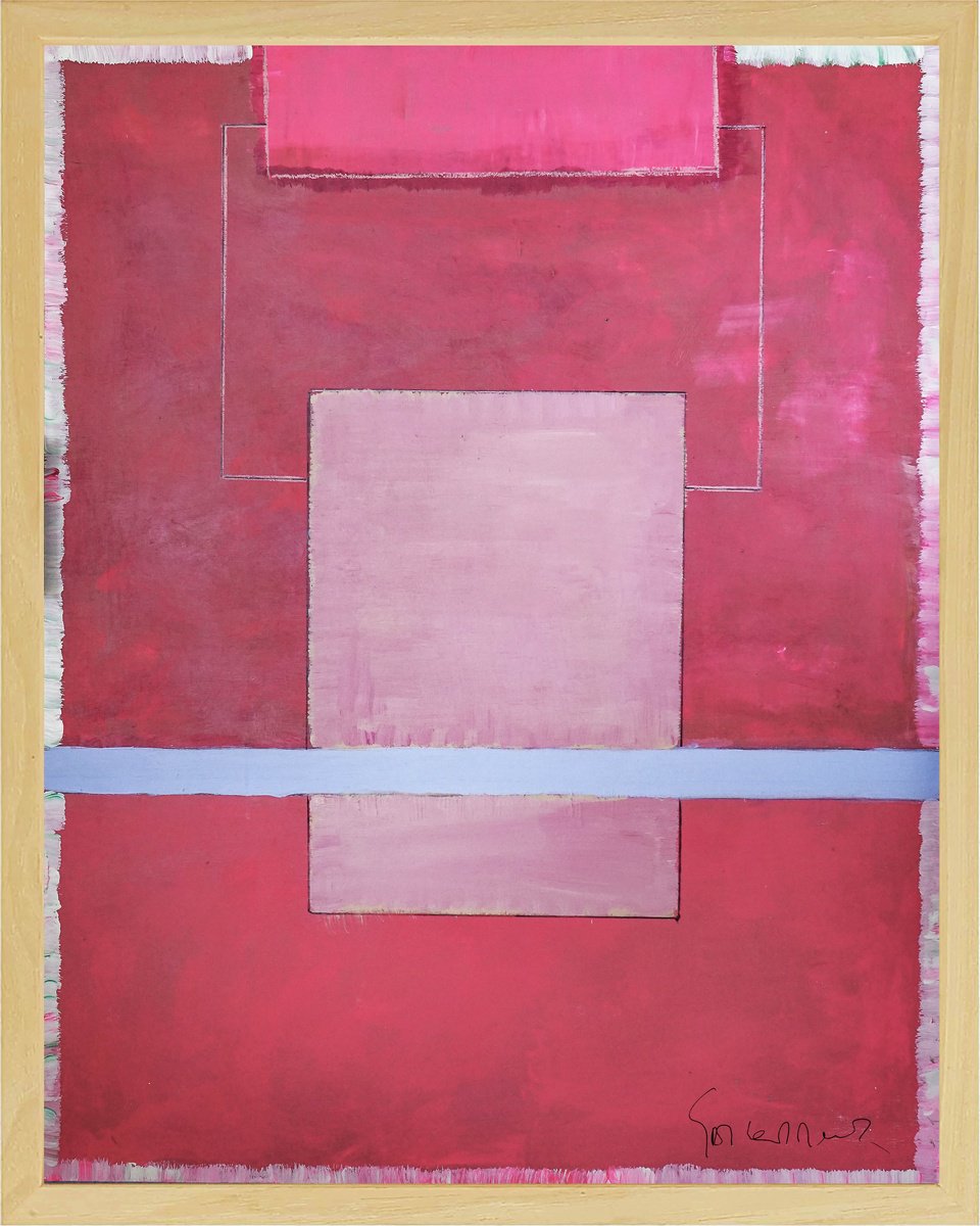 Organic Abstract Acrylic Painting By Geert Lemmers Fpa, 33 X 41, Liberation Of The Mind 346, Original Artwork